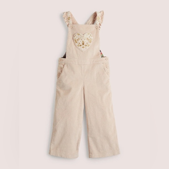 Mini Boden Other - Mini Boden Frill Strap Cord Overalls Size 8-9